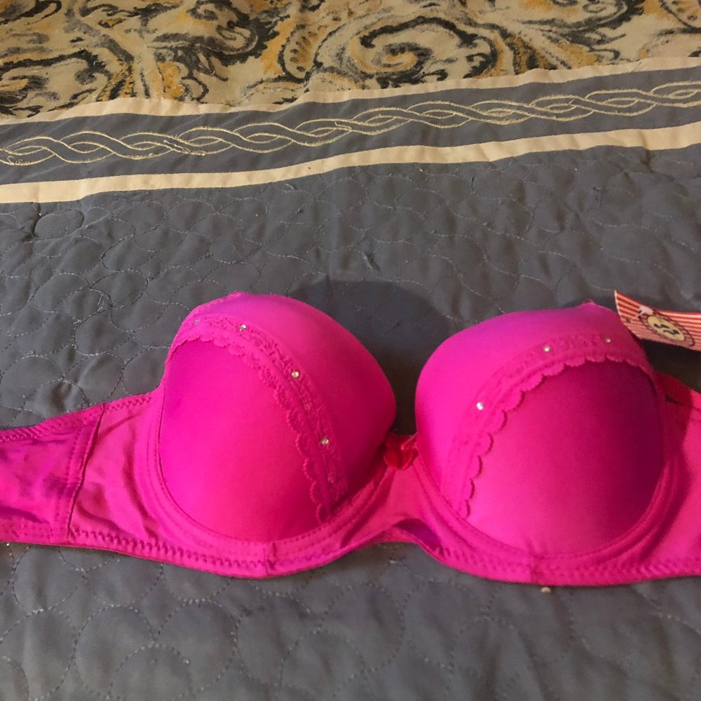 NWT Paris Pink women size 38B Pushup Bras